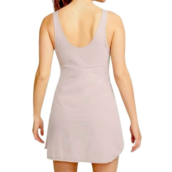 NIKE Dri-Fit Bliss Training Dress Empire Waist Sleeveless Taupe Size XXL NEW - Picture 12 of 13